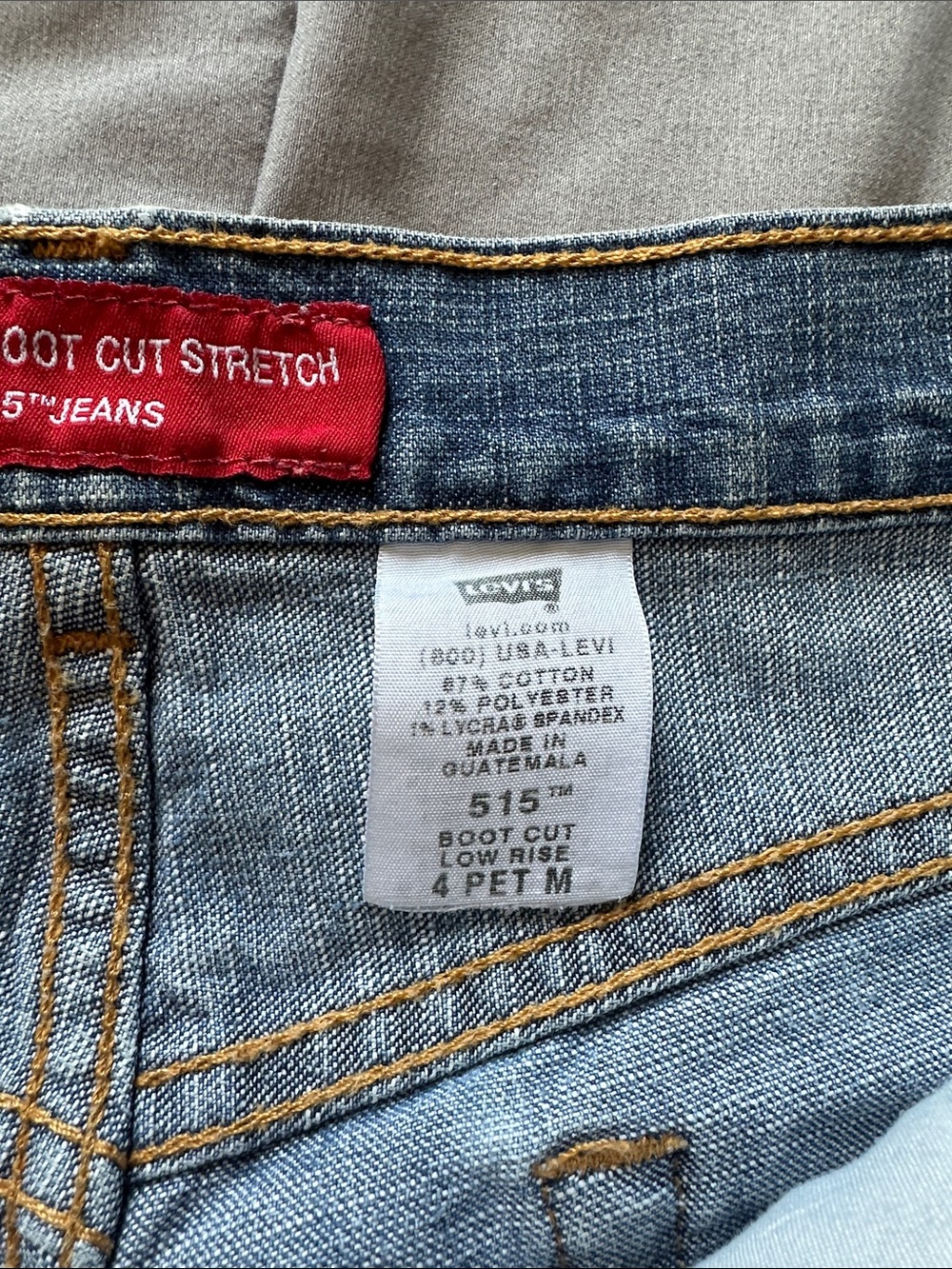 Levi's Mixed Blue Patchwork Denim Mini Skirt - Picture 3 of 7